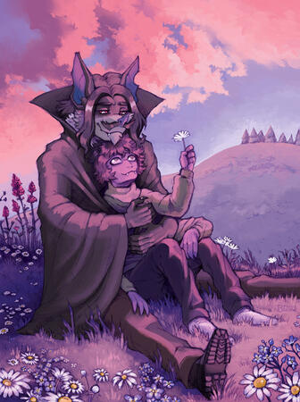 A commission from Blumiere to his fiance. Intended as an engagement present. 2025