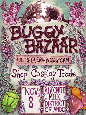 Flyer I made for the Buggy Bazaar, an event in Orlando. October 2026.